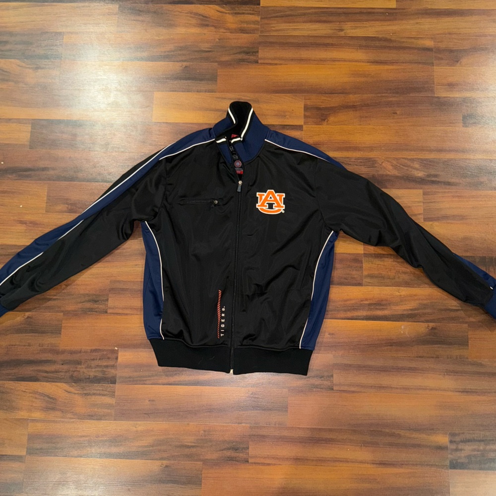 Authentic Auburn University Men's Black and Blue Franchise Club Jacket Size XL